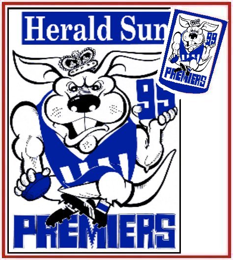 1999 Prem Poster & Stubby Holder FREE POST IN AUSTRALIA